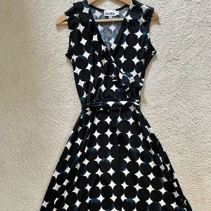 Leota wrap sleeveless dress